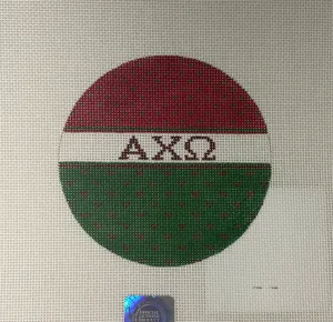 * Alpha Chi Omega Striped Round