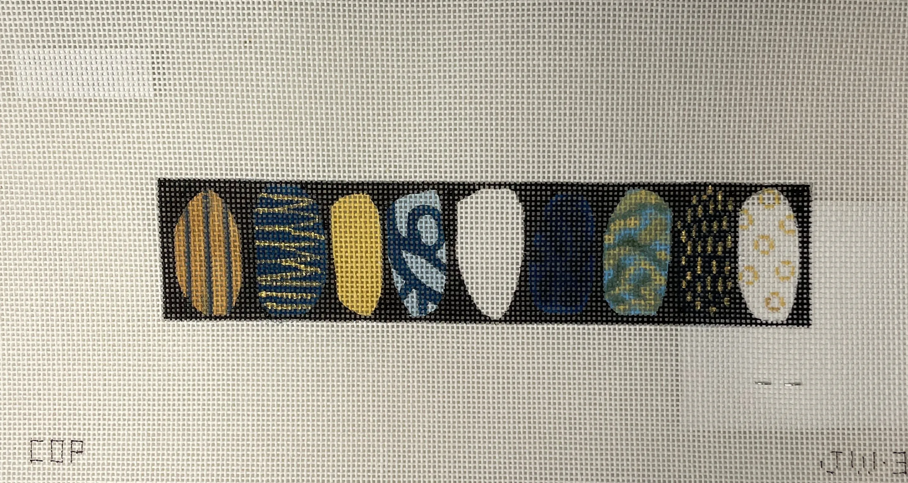 * Colors of Praise JW365 pattern on black bracelet