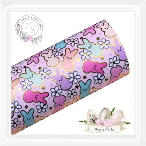 • Daisy Bunnies • Gold Embossed Details  •  NEW LEATHER PRODUCT!!