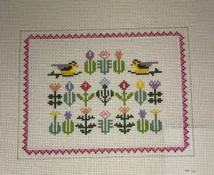 * Doolittle Stitchery P108 Sampler Pillow