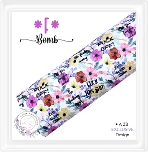 ⋅ F Bomb Spring Blooms Floral ⋅ Exclusive Luxe Vegan Faux Leather ⋅ Sheets or Rolls! ⋅