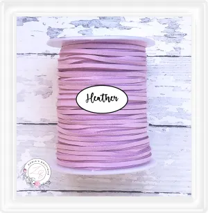 ⋅ Faux Suede Cord ⋅ 2.7mm ⋅ Heather ⋅ 5 Metres ⋅