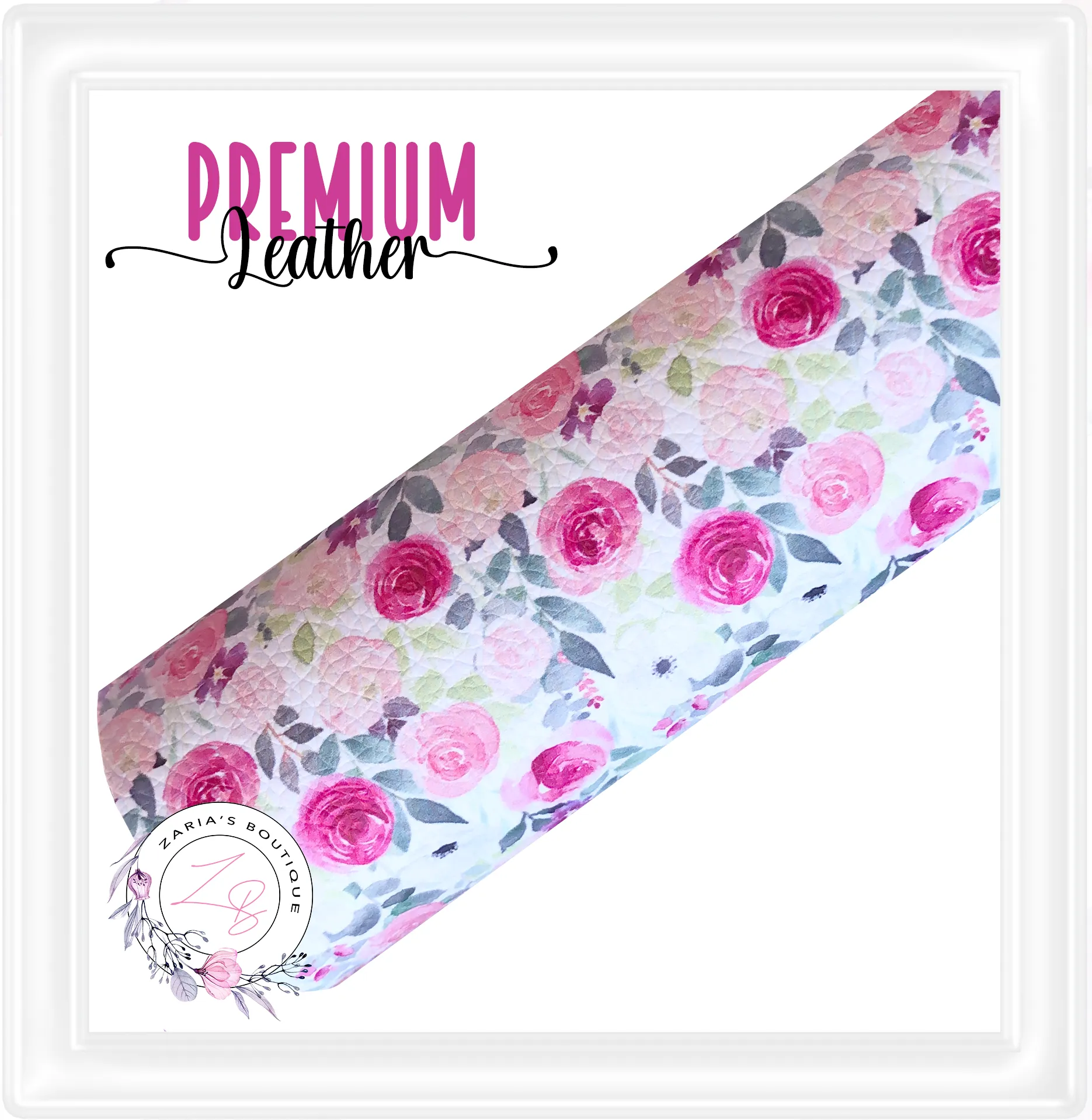 ⋅ In Full Bloom ⋅ Custom Printed ⋅ Vegan Faux Leather