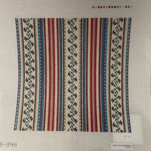 * Jeni Sandberg JS-114 10inch Square Pillow/ Tray - Multi-color