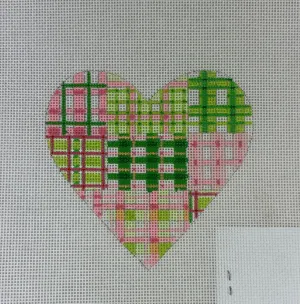 * Kate Dickerson Needlepoint OM - 03 Patchwork Heart