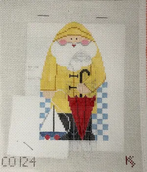* Kathy Schenkel Designs CO124  April Santa with SG