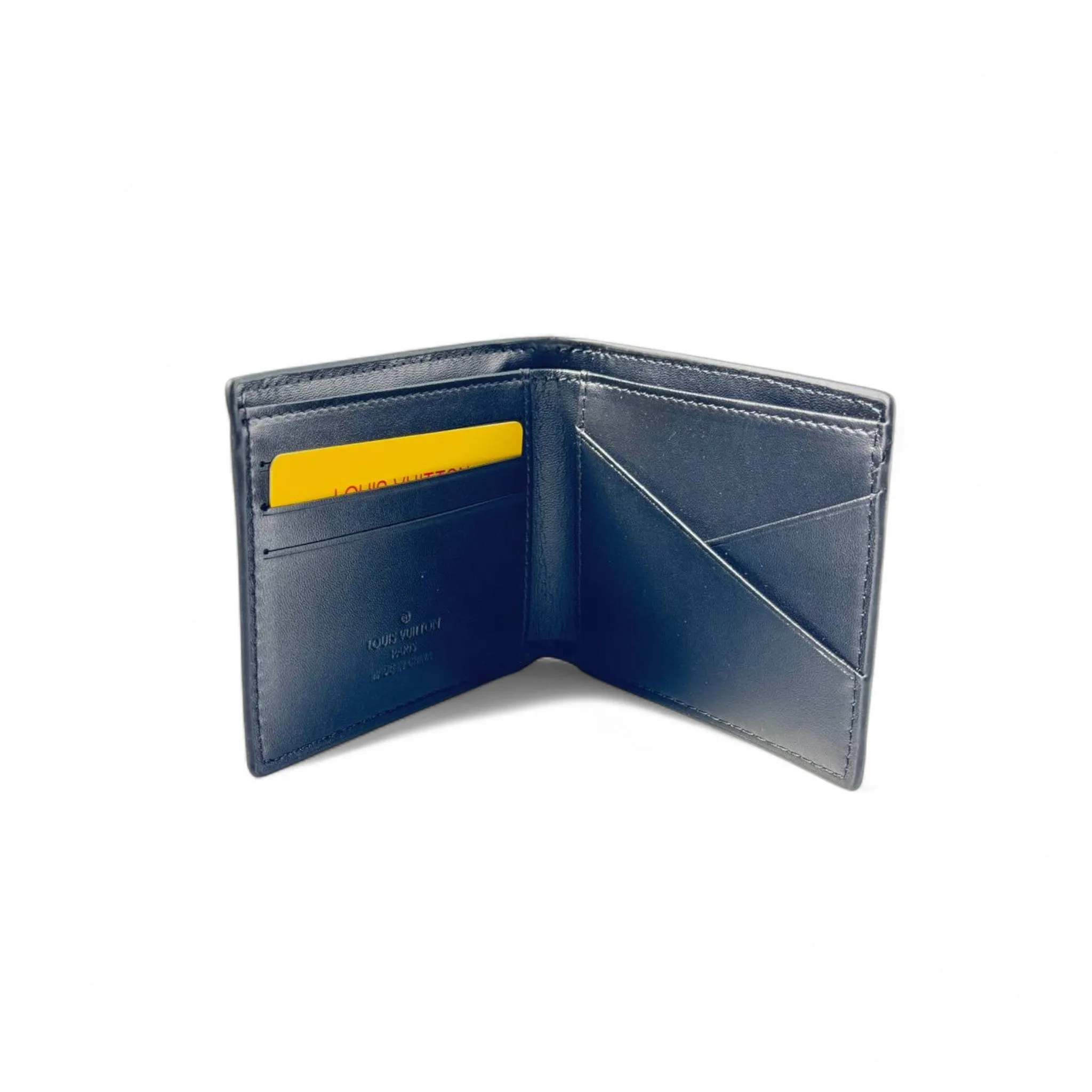 🖤 Louis Vuitton Black Embossed Leather Wallet – Men’s Luxury Bifold 🖤