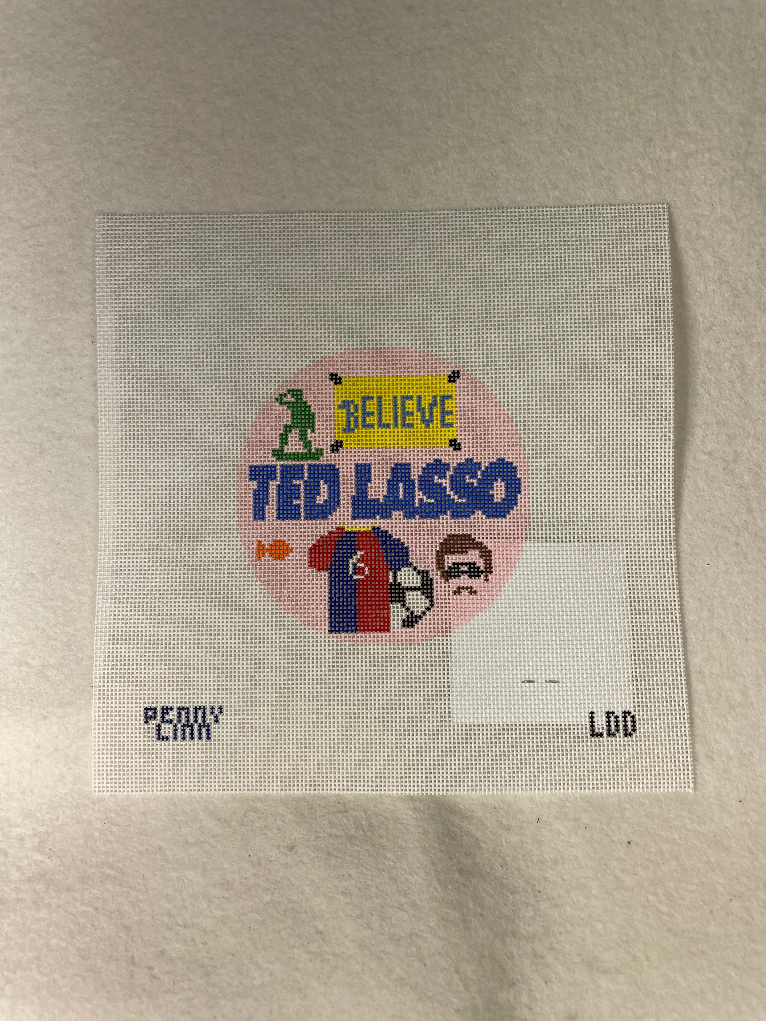 * Penny Linn Designs Ted Lasso Round
