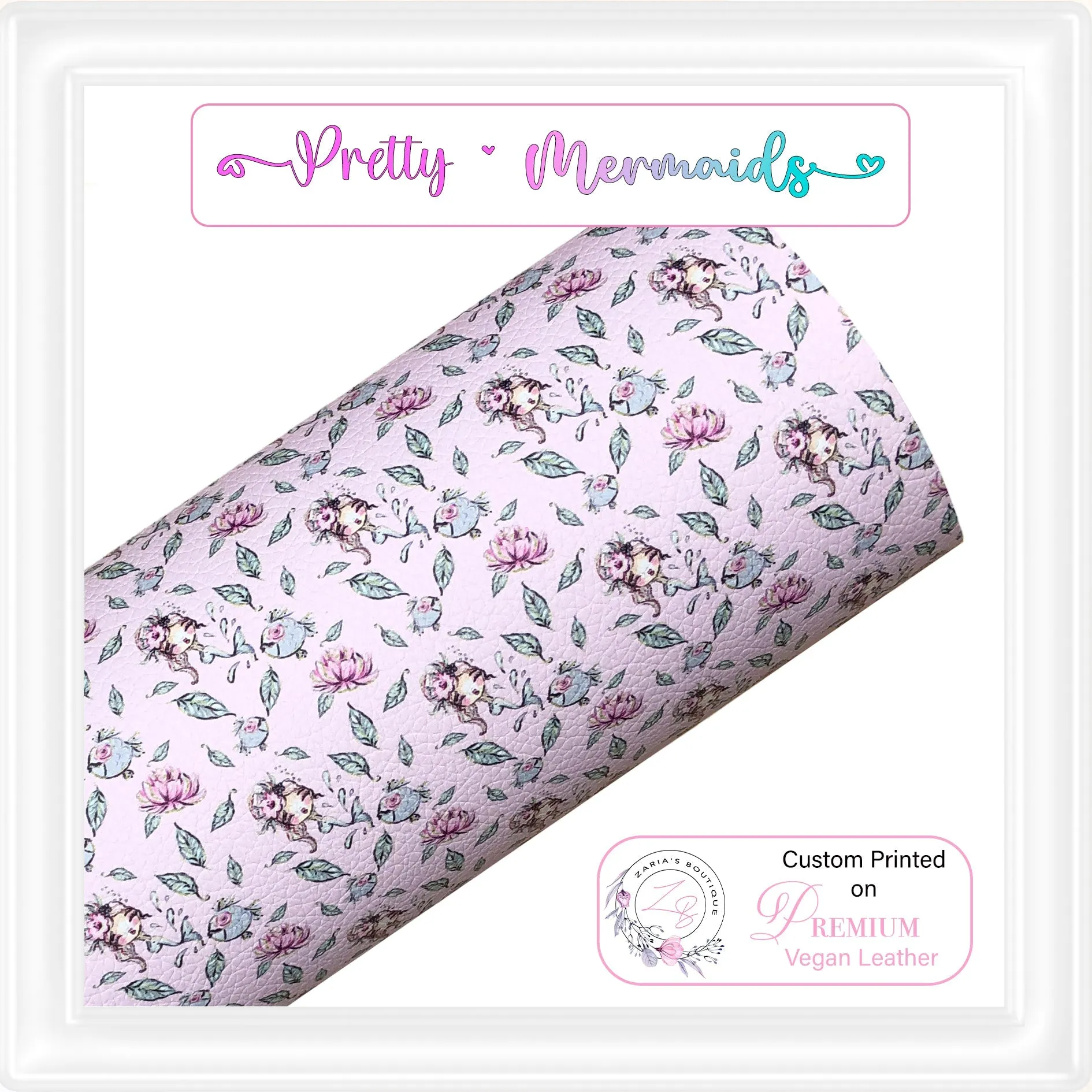 ⋅ Pretty Little Mermaids ⋅ Premium Vegan Faux Leather ⋅5 Piece Bundle