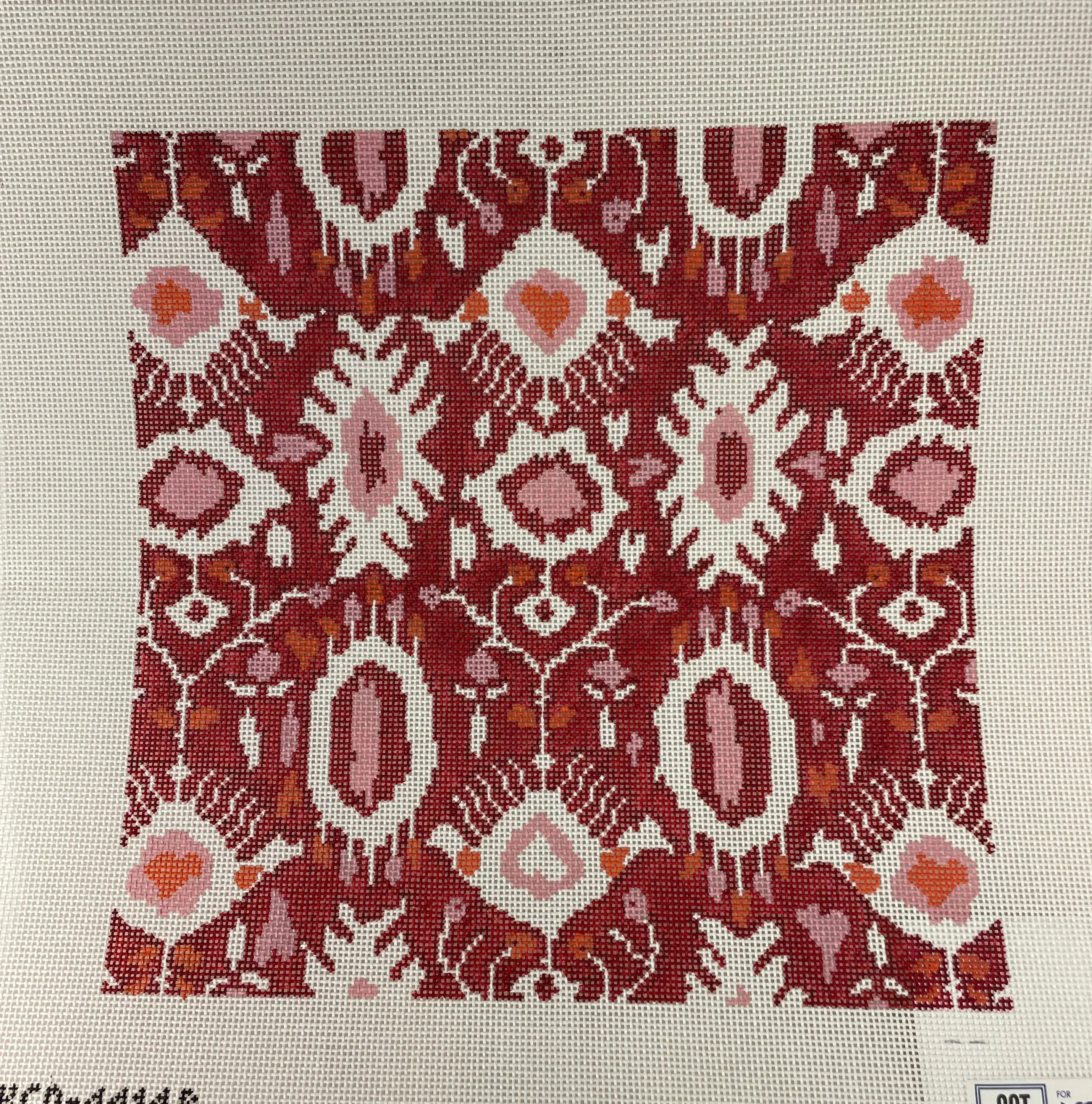 * SCT Designs KCD4414R Ikat Pillow- Red