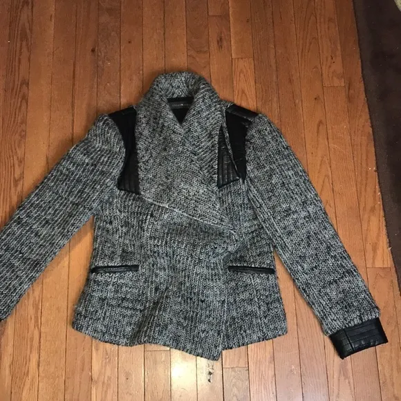 - Stella &amp; Jamie Grenoble Faux Leather/wool jacket