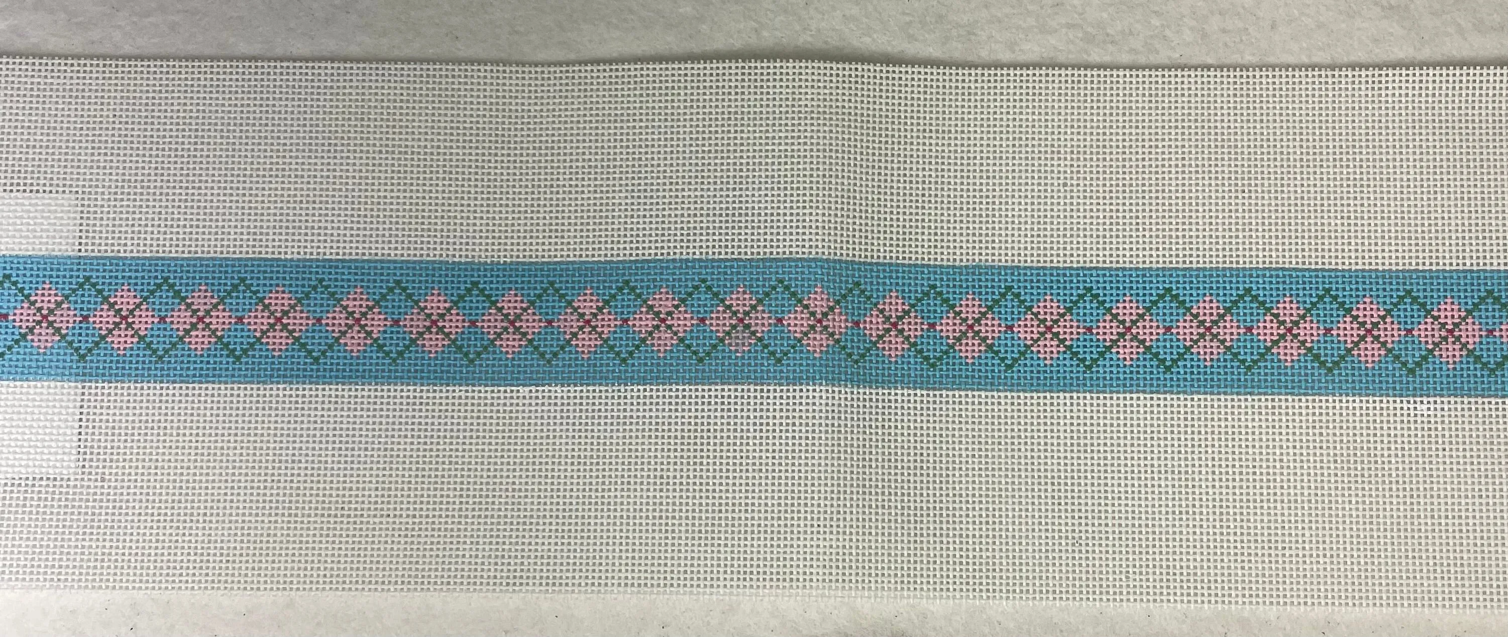* Voila P613 Argyle Aqua Pet Collar