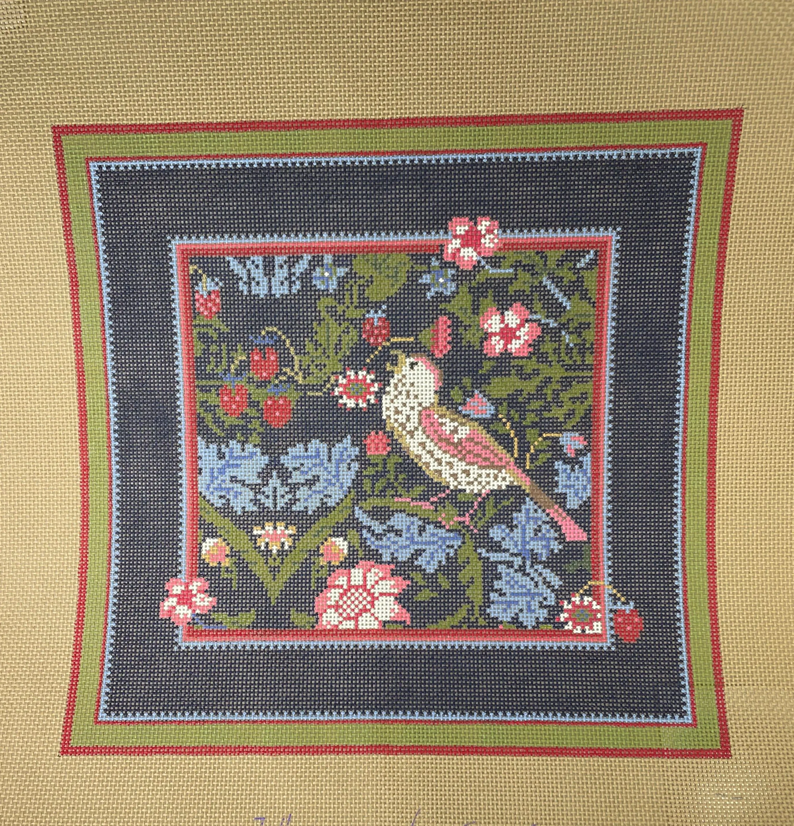 * Whimsy and Grace WG12511 13ct Small Warbler Accomplice Pillow