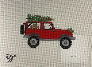 * Wipstitch Needleworks 059 Christmas Jeep