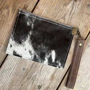 131 Make-up bag - Black & White w/ Western Sunset