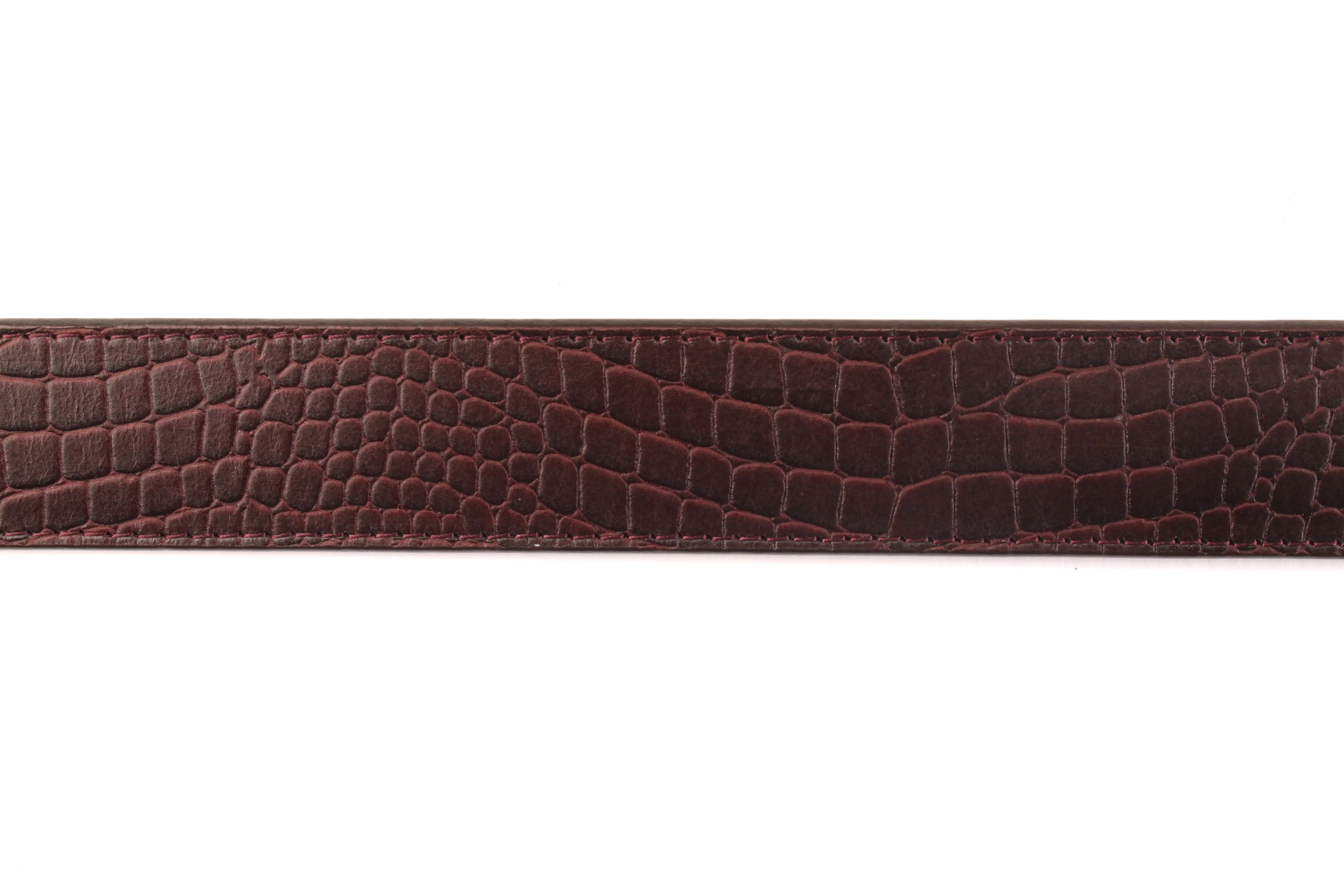 1.5" Picante Crocuffalo Vegetable Tanned Leather Strap