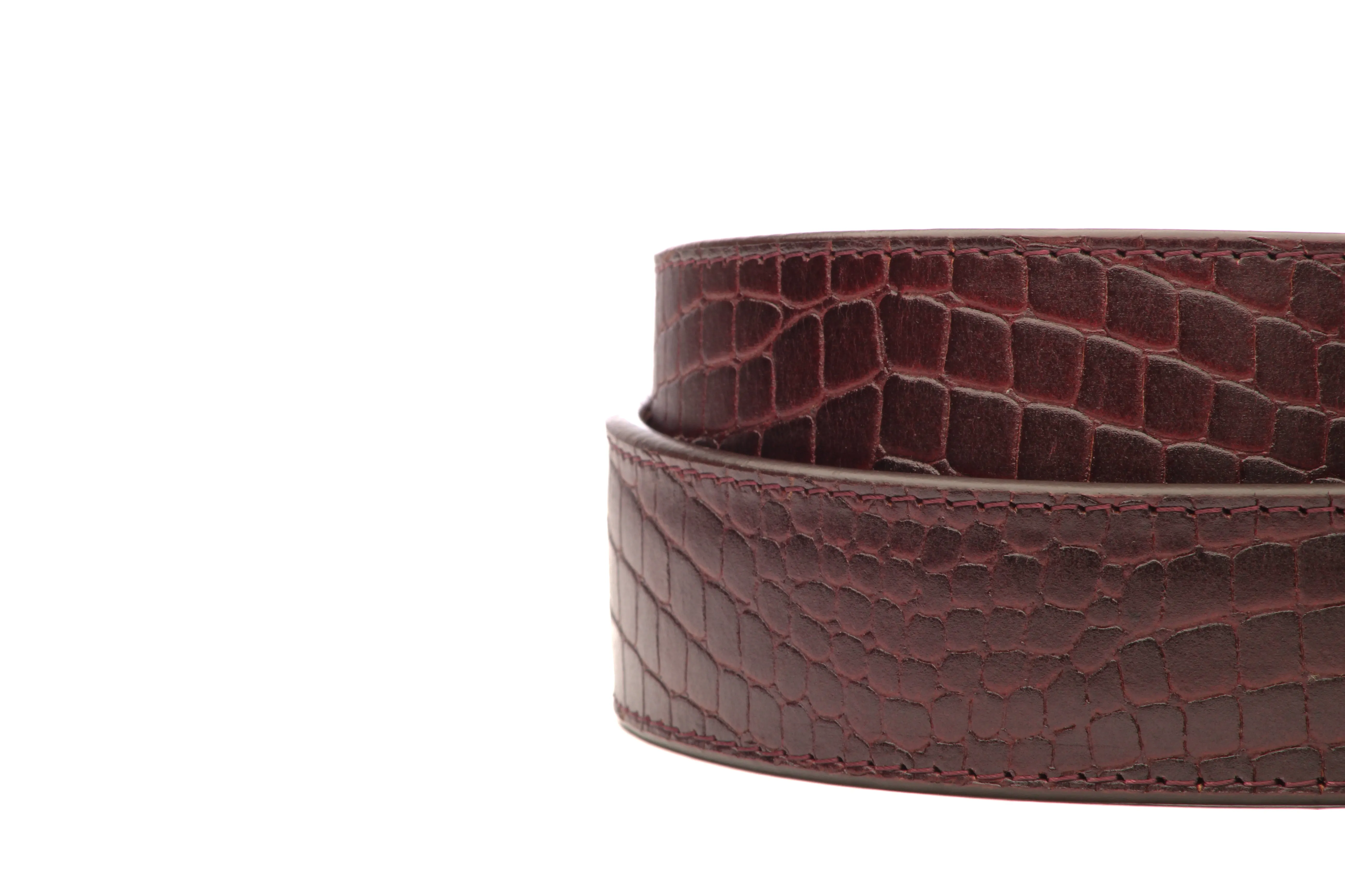 1.5" Picante Crocuffalo Vegetable Tanned Leather Strap