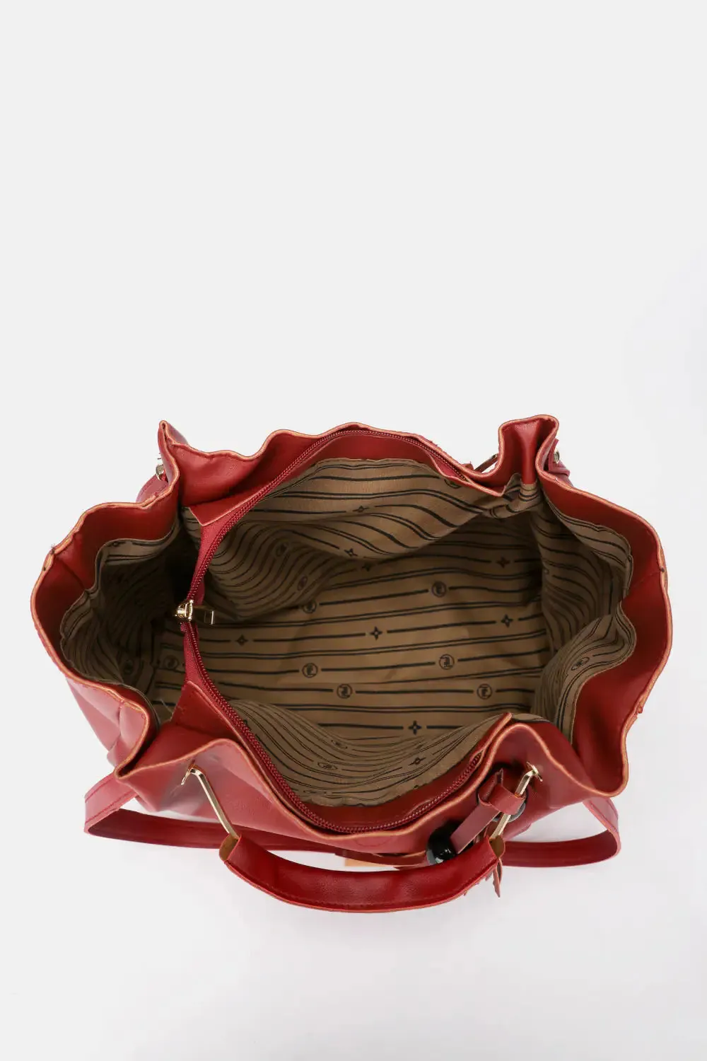 2-Piece PU Leather Bag Set