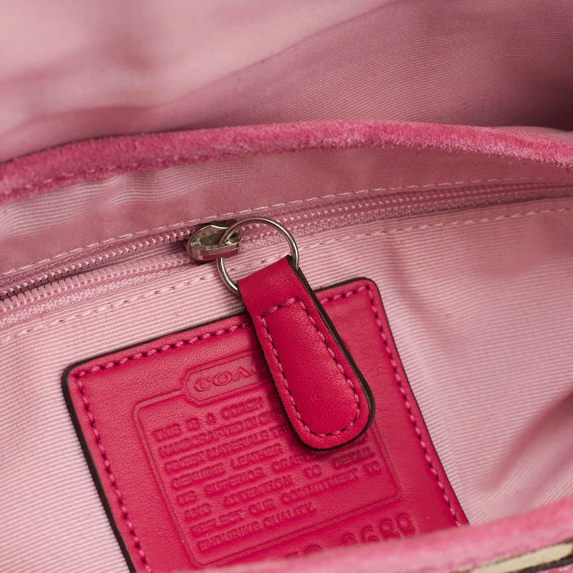 3689 Beige Pink Snake Soho Shoulder Bag