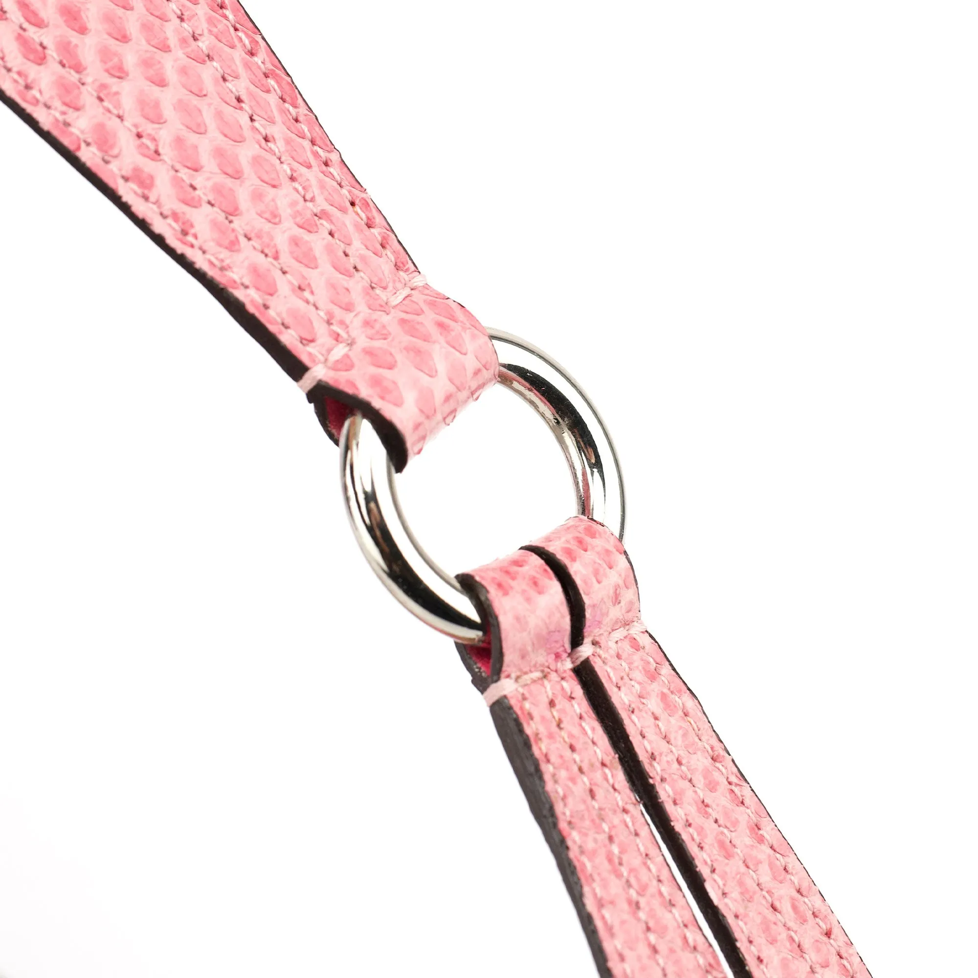 3689 Beige Pink Snake Soho Shoulder Bag