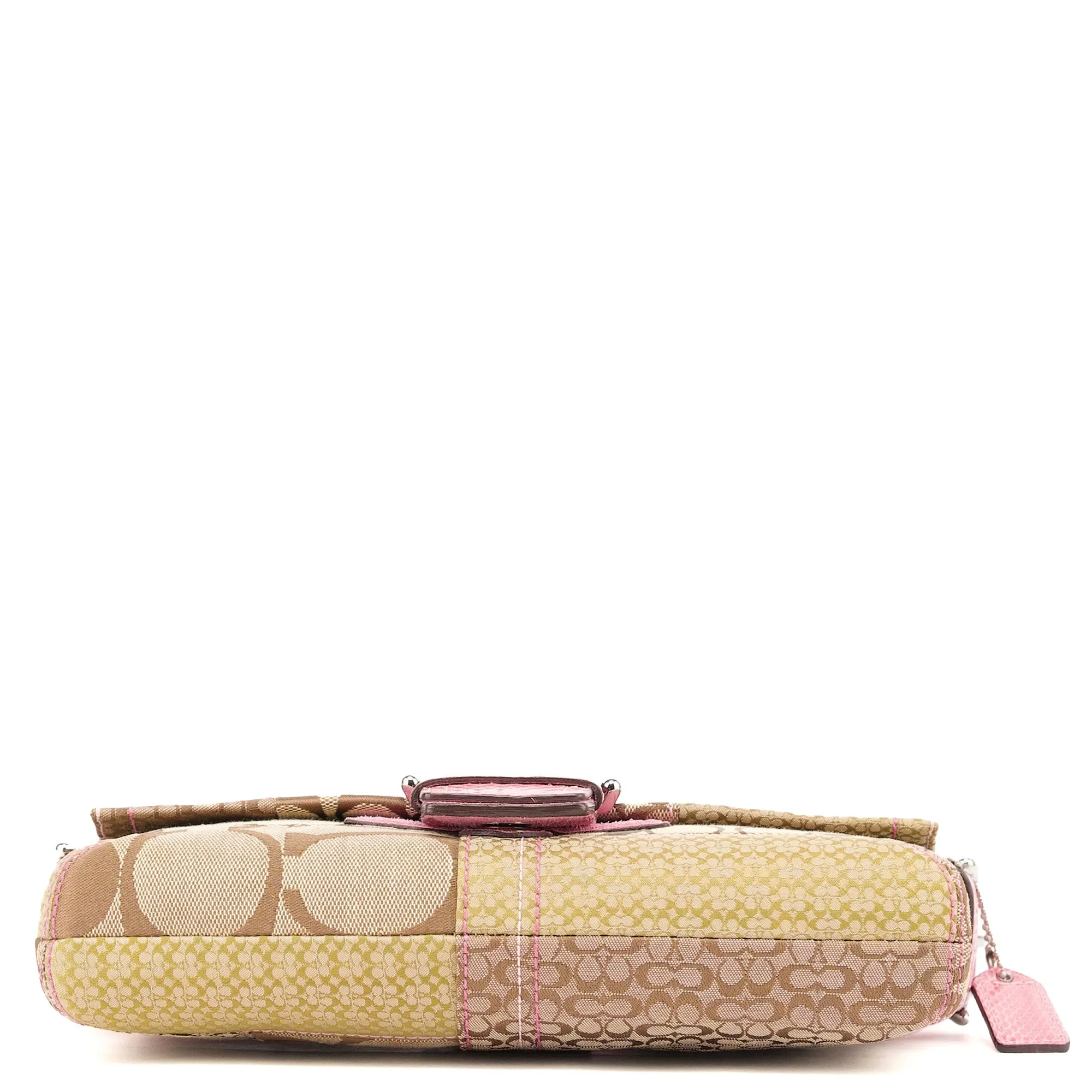 3689 Beige Pink Snake Soho Shoulder Bag