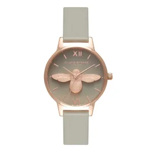 3D Bee Midi Grey Dial and Rose Gold Watch