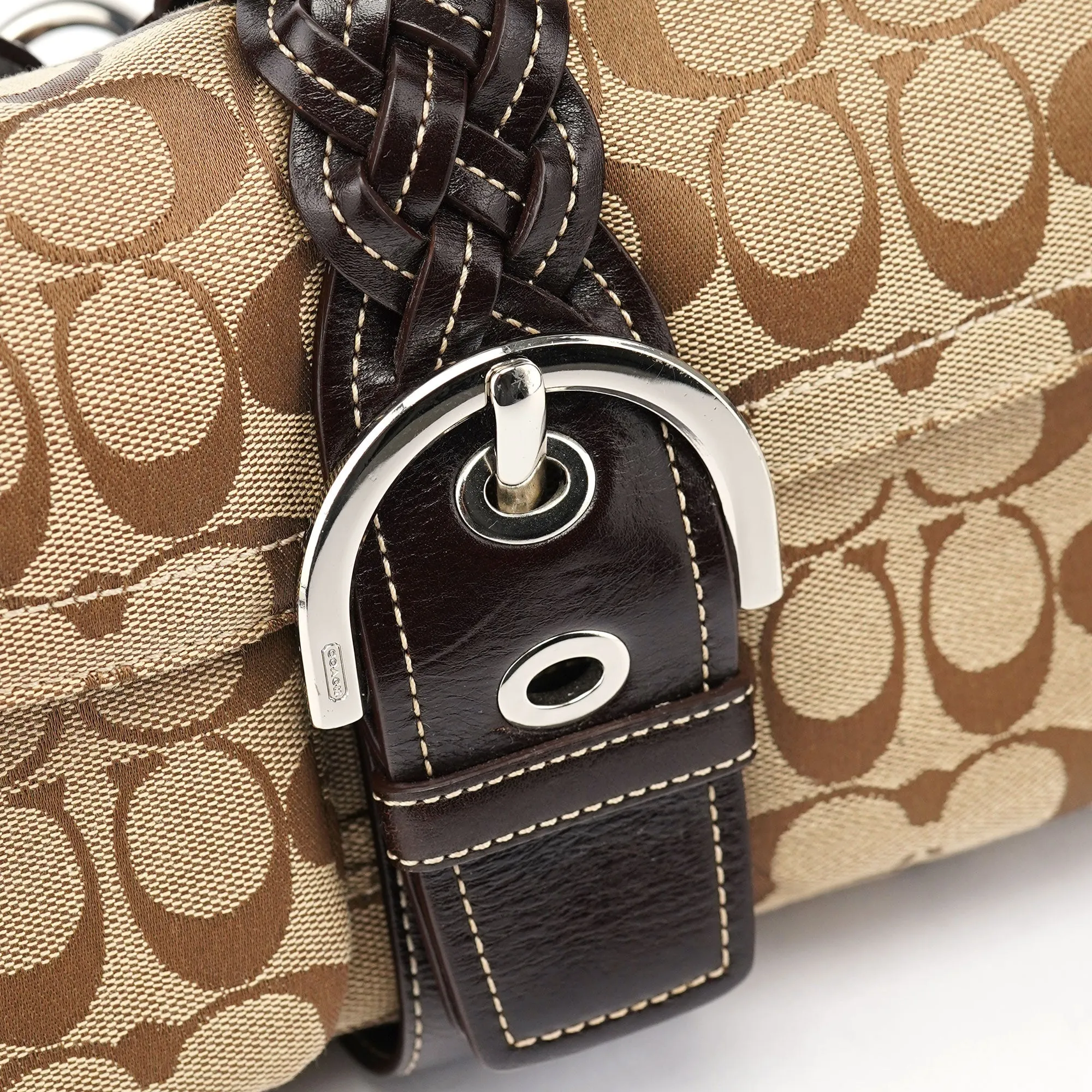 6314 Beige Brown Soho Shoulder Bag
