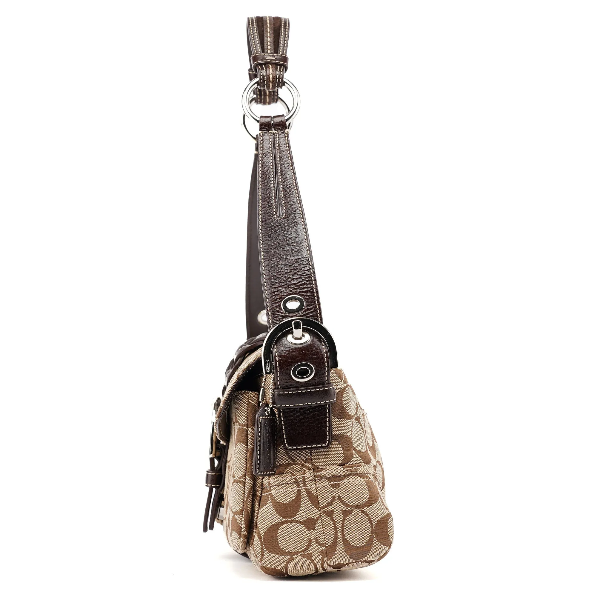 6314 Beige Brown Soho Shoulder Bag