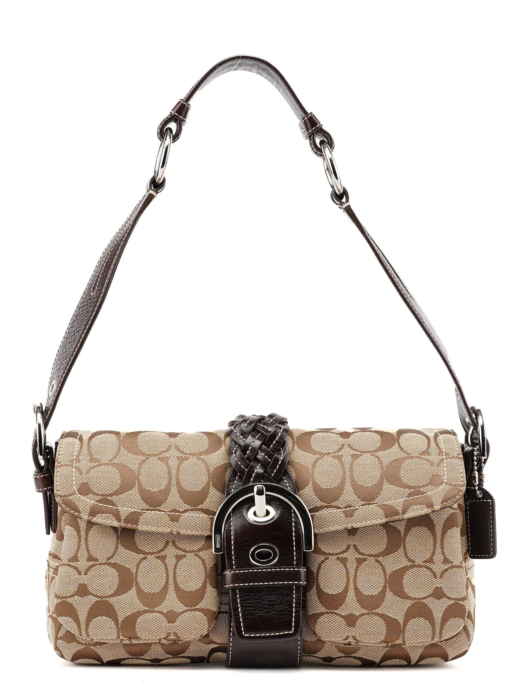 6314 Beige Brown Soho Shoulder Bag