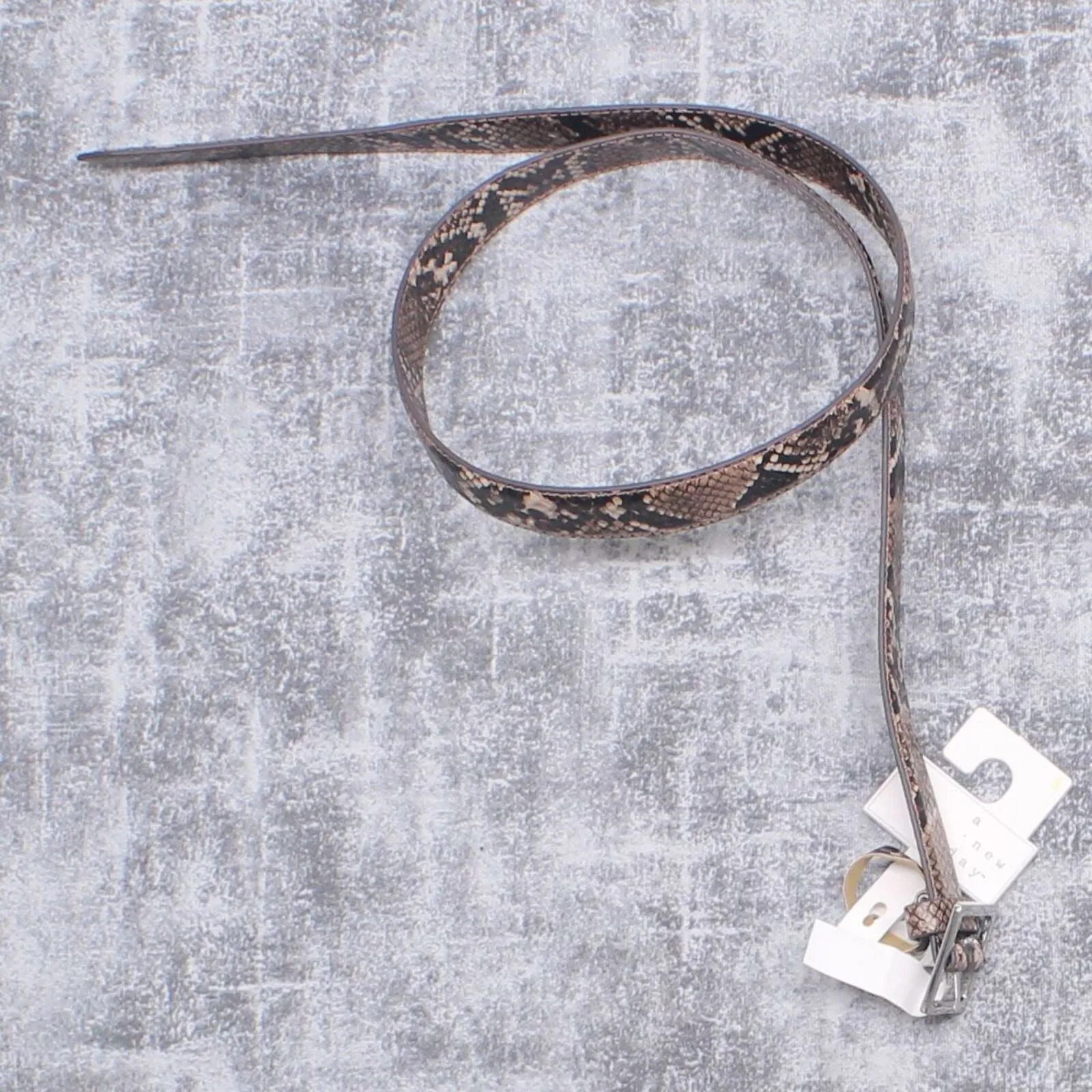 A New Day Women's Faux Leather Exotic Snake Belt