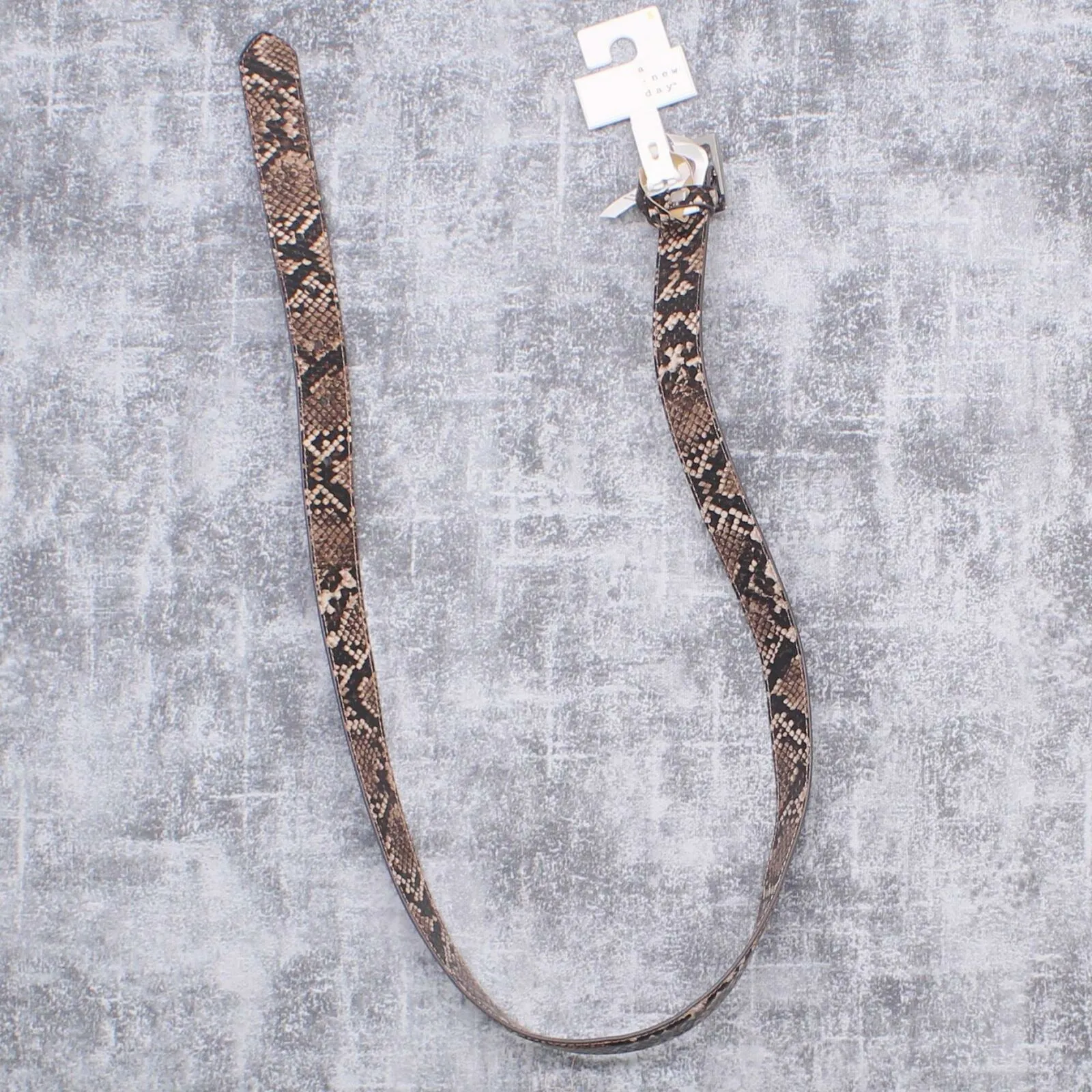 A New Day Women's Faux Leather Exotic Snake Belt