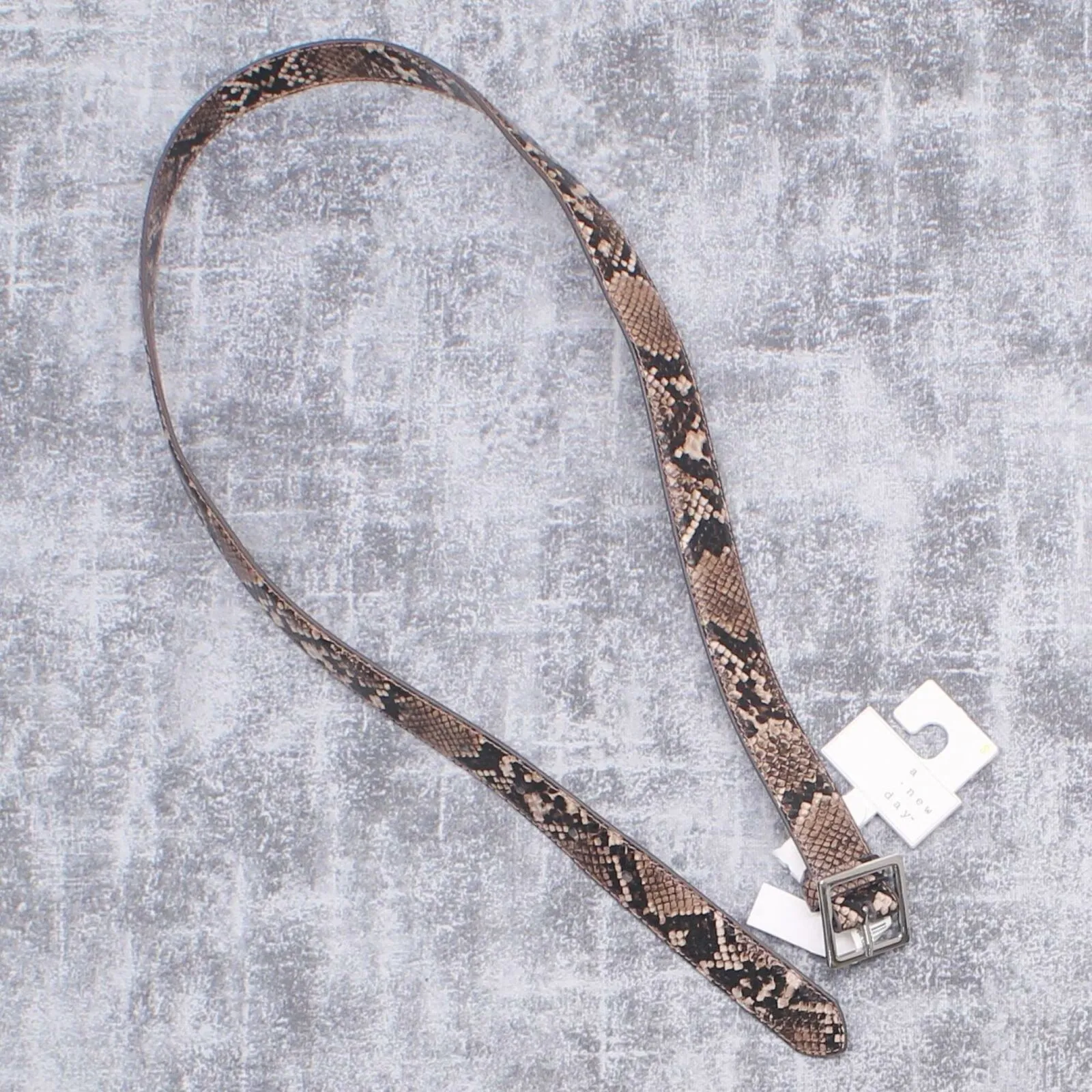 A New Day Women's Faux Leather Exotic Snake Belt