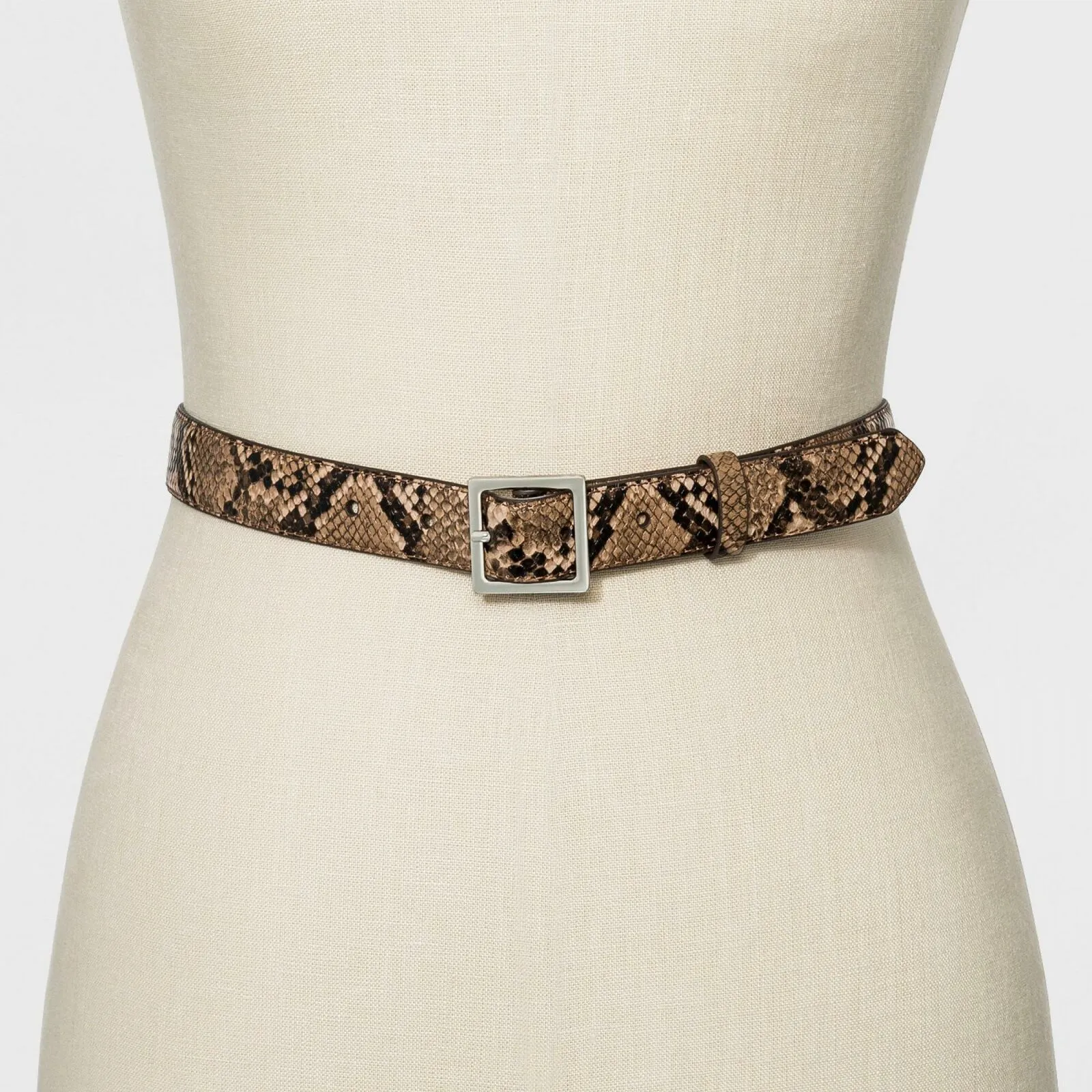 A New Day Women's Faux Leather Exotic Snake Belt