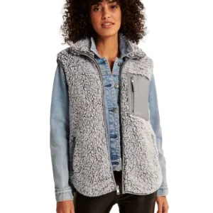 ABERCROMBIE &amp; FITCH Cloud Sherpa Vest Size XSMALL