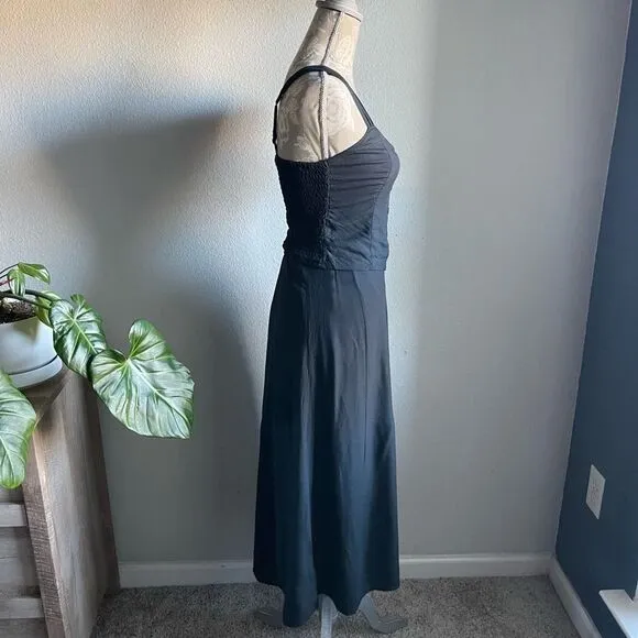 Abercrombie &amp; Fitch Slit Midi Skirt and Tank Set in Black
