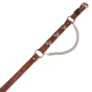 ABS16-UB  Antique Finish Boot Chain- Buffalo Nickel
