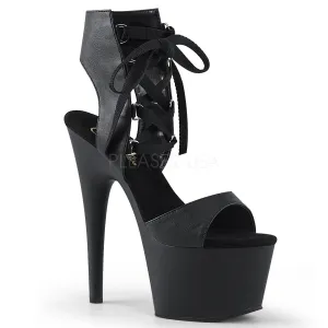 ADORE-700-14  Black Faux Leather/Black Matte