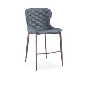 Albert Upholstered Bar & Counter Stool Upper Square™ Upholstery Color: Gray, Base Color: Wood Veneer Seat Height: Counter Stool (24” Seat Height)