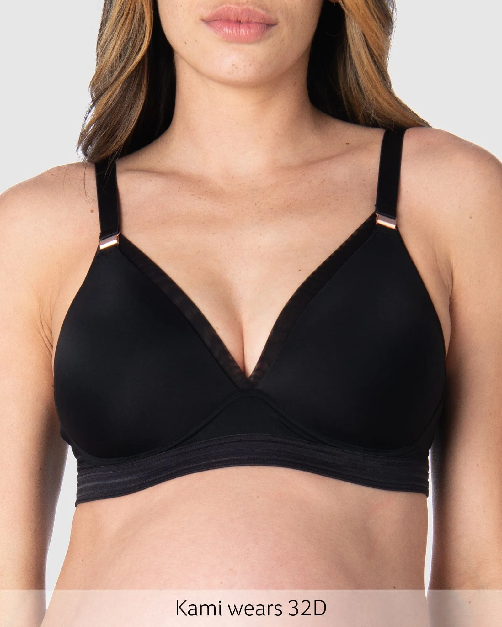 Ambition T-Shirt Nursing Bra - Black