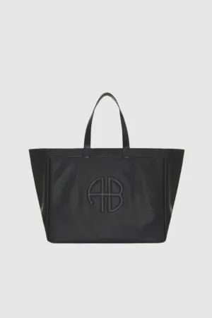 Anine Bing Rio Tote Black Recycled Leather