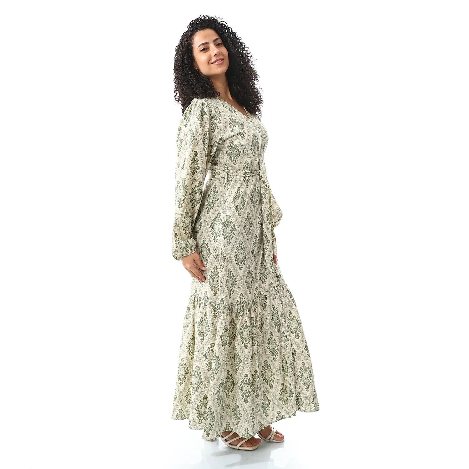 ankle_lengthe_floral_dress_olive
