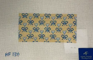 Anne Fisher AF130 Blue and Tan Bow Insert