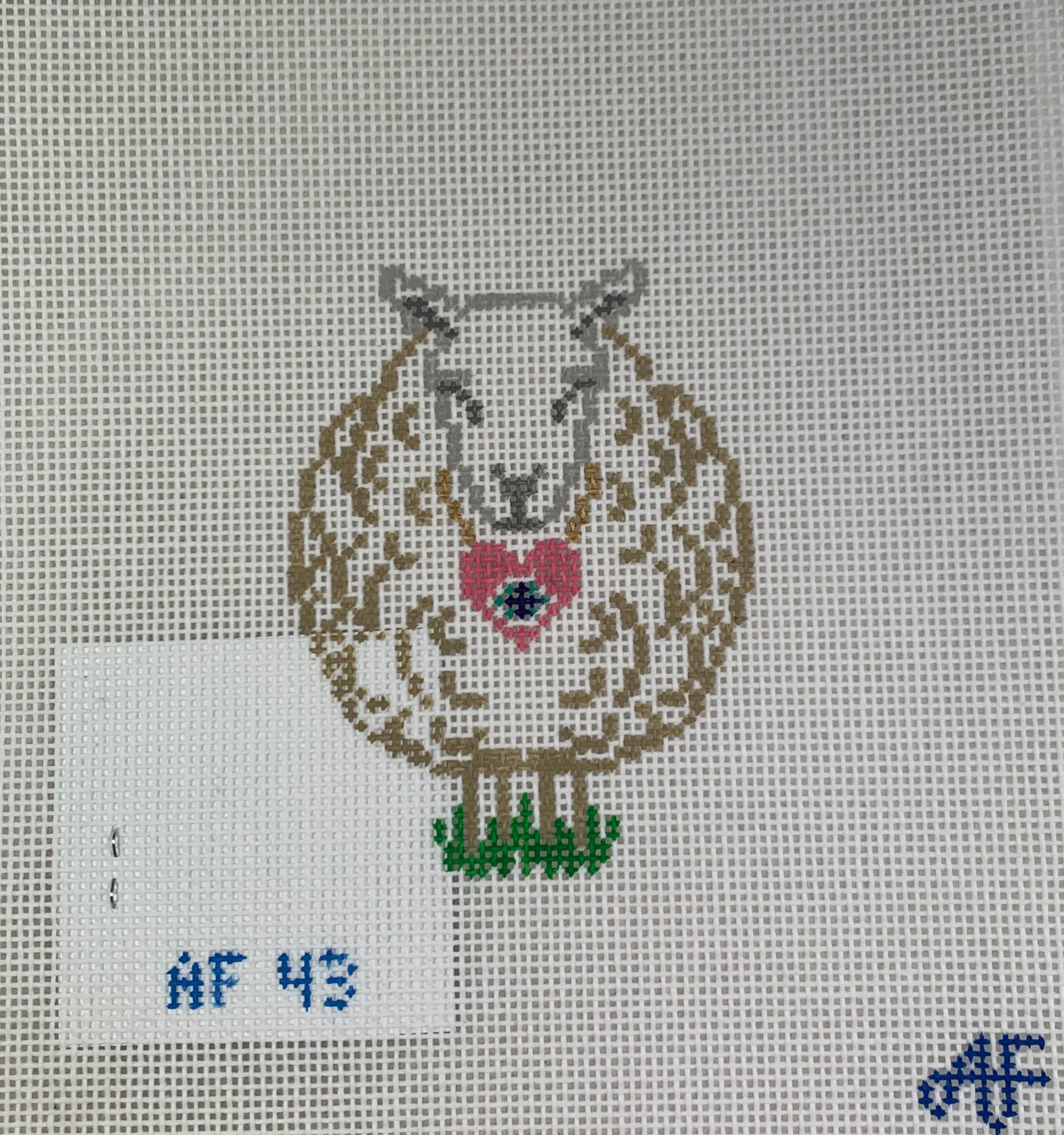 Anne Fisher Needlepoint AF43 I Love Ewe