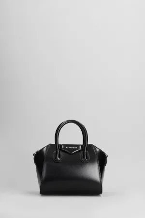 Antigona toy Hand bag in black leather