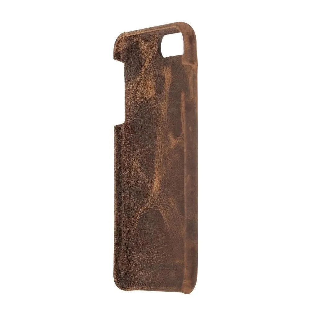 Apple iPhone 7 Series Fully Covering Leather Back Cover Case