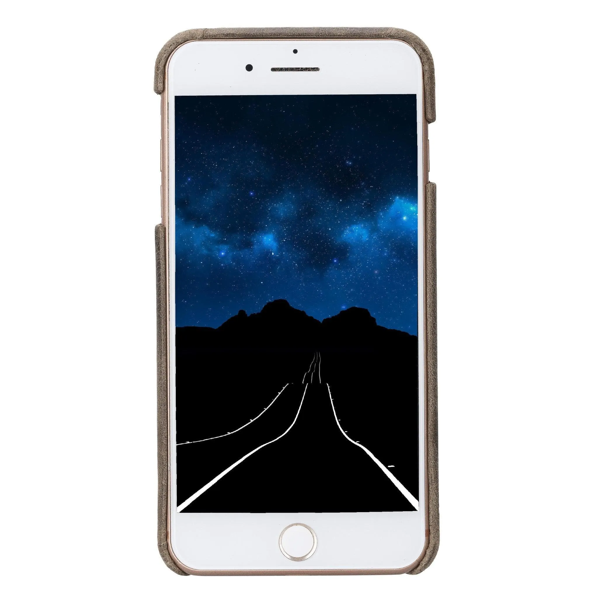 Apple iPhone 7 Series Fully Covering Leather Back Cover Case