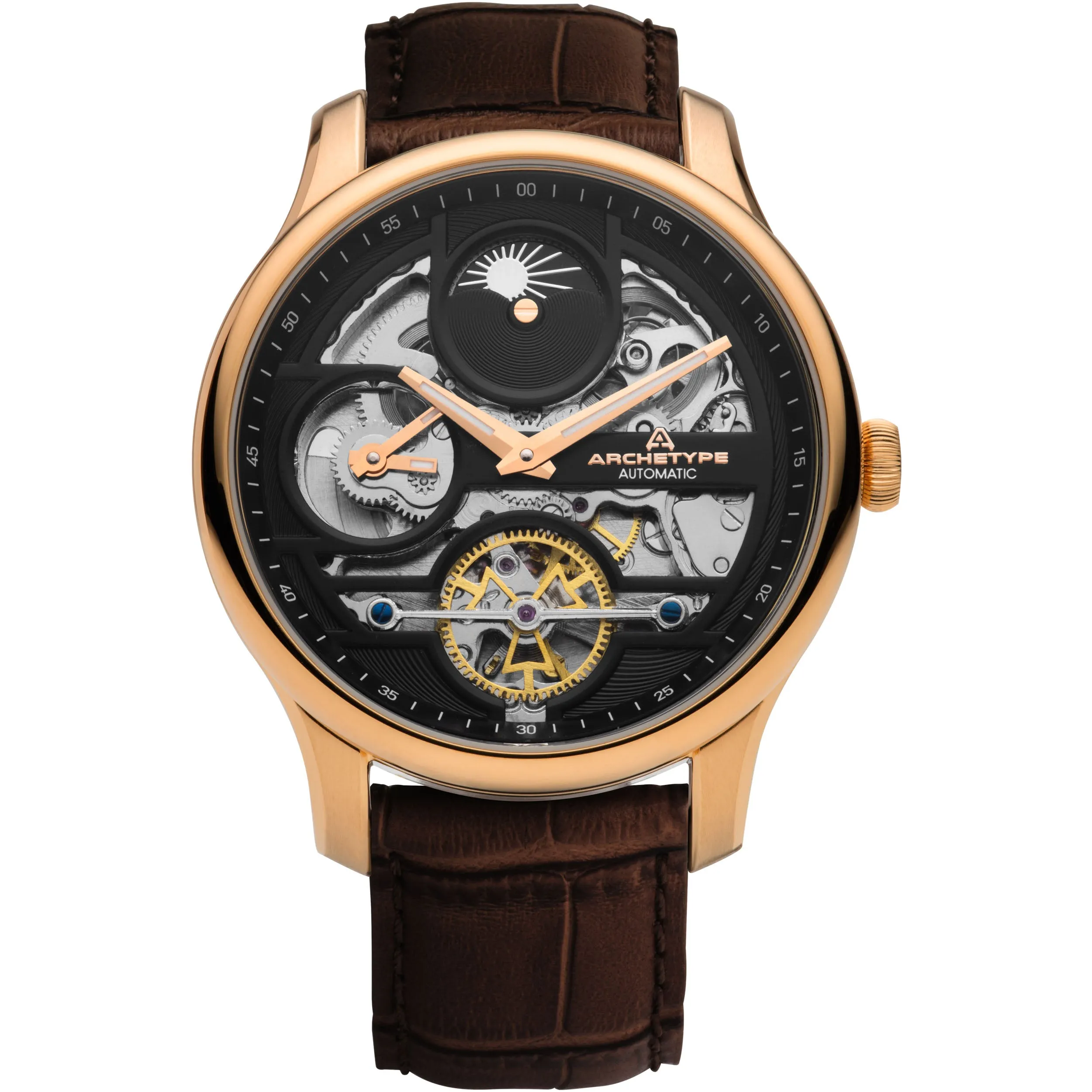 Archer Automatic Rose Gold Brown