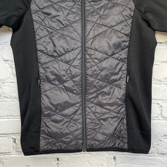 Athleta Insulated Flurry Primaloft Full Zip Quilted Jacket Black Sz M