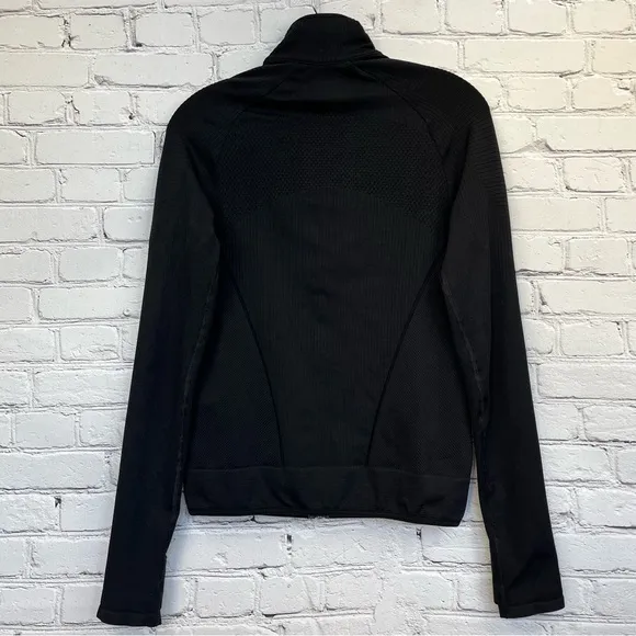 Athleta Insulated Flurry Primaloft Full Zip Quilted Jacket Black Sz M