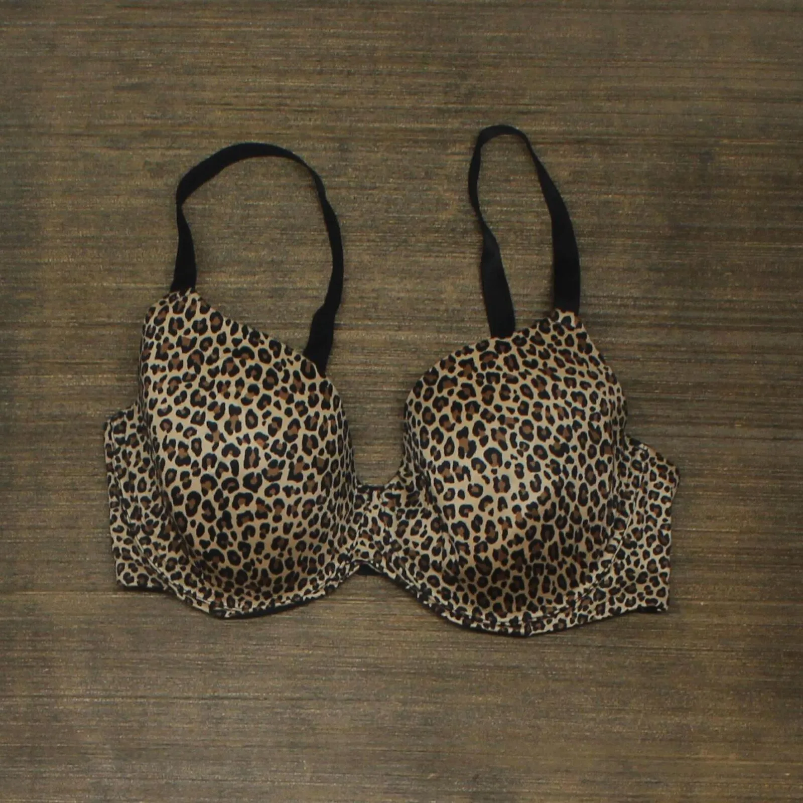 Auden Womens Underwired T-Shirt Bra 1645fc388433b1 Animal Print Brown 36DD